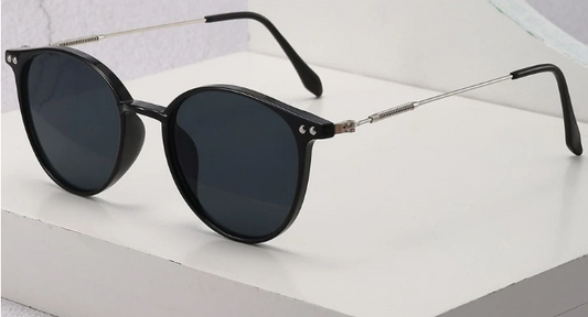 1pair Men Geometric Frame Black Fashion Glasses