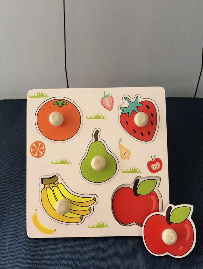 Halloween Decoration A Children's Fruit Block Puzzle Toy