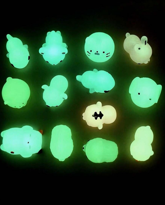 Random Style Night Light Squeeze Dumpling Ball, Cute Cartoon Night Light Dumpling Toys