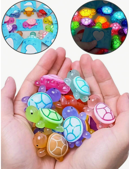 20pcs Glow In The Dark 3D Turtle Blind Bag - Unique DIY Craft And Party Favor