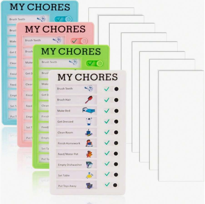 DIY Sliding Routine Chart, Self-Discipline Punch Card Machine