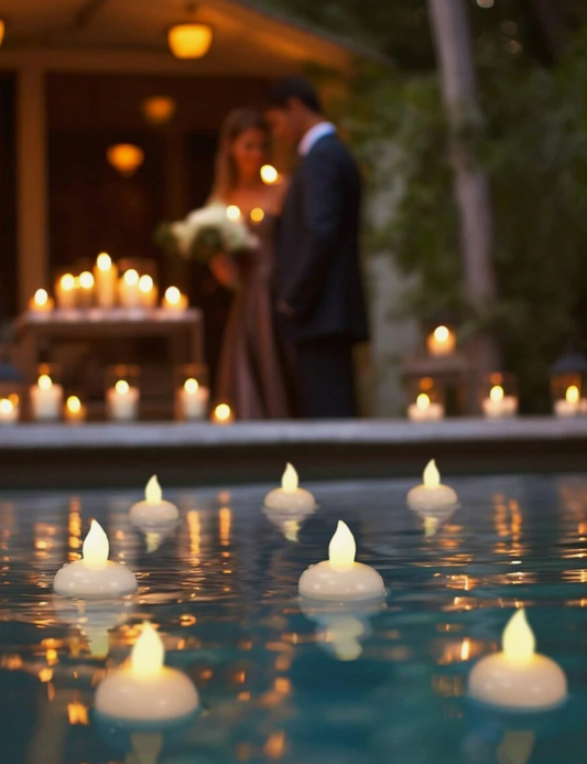 12pcs Luxury Floating LED Candle Light