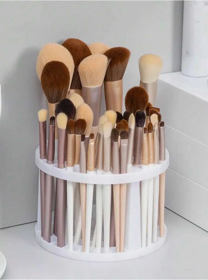 Plastic Makeup Brush Storage Box,