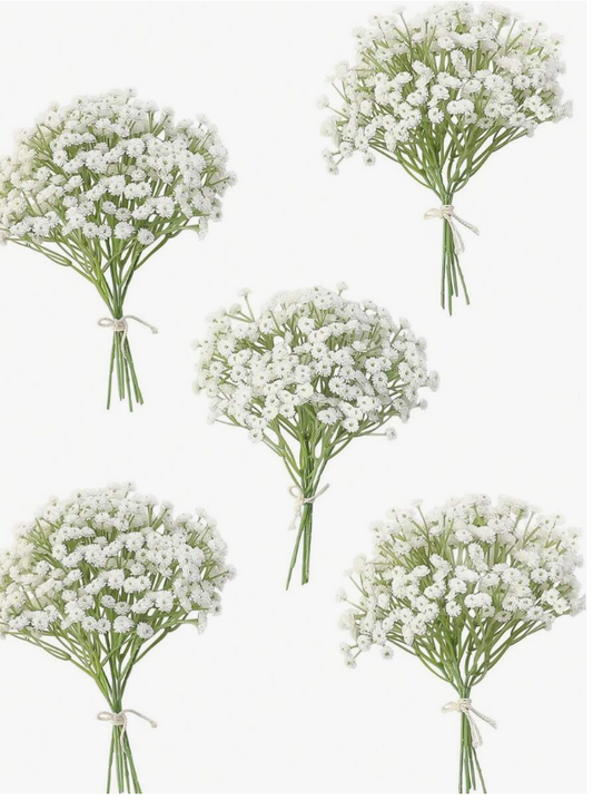 2 itmes Artificial Babys Breath Gypsophila Greenery Sprays
