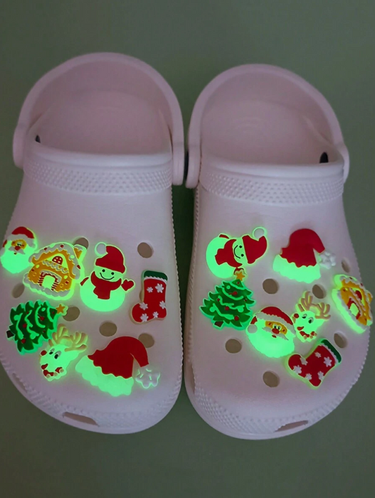 Luminous Shoe Charms For Christmas Gifts