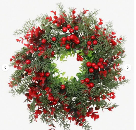 Tree Wreath Decoration Large Eucalyptus Garland Simulation Leaf Door Hanging Window Prop Winter