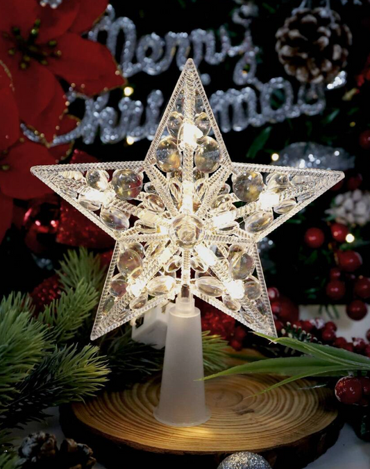 Tree Decorations Stars With LED Glow Stars Tree Decorations And Holiday
