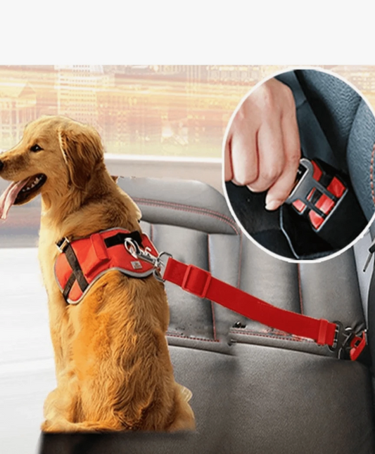 1pc Pet Dog Cat Car Safety Belt Accessory Adjustable Back Strap Traction Rope Travel Clip Collar Leash Pet