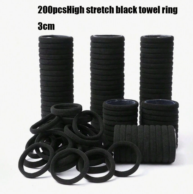 Versatile Elastic Hair Bands 3cm Women Hair Ties Rubber Hair Ropes High Elasticity Hair
