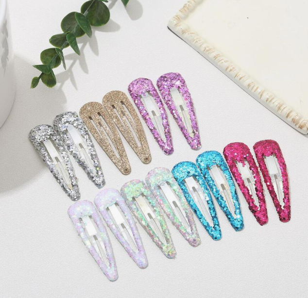 12pcs Women Sequin Decor Fashionable Clip For Daily Life Casual