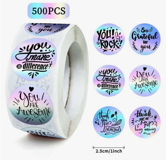 Laser Motivational Language Art Fonts Stickers For Guitar Skateboard