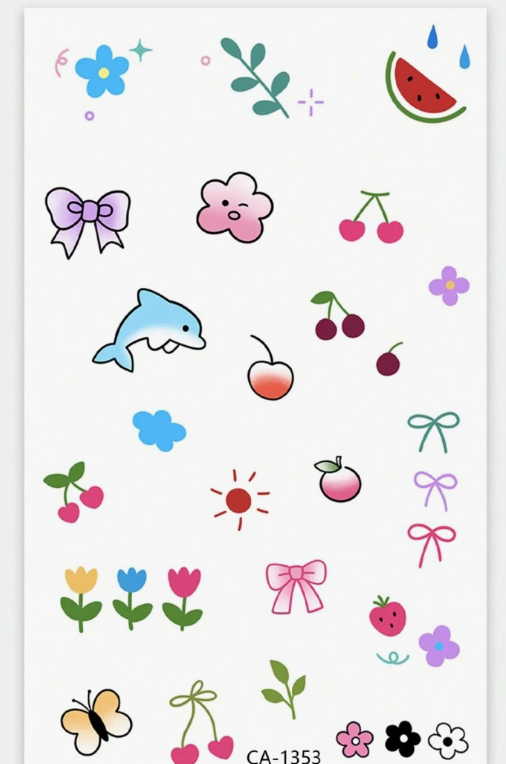 Waterproof And Sweatproof Temporary Tattoo Sticker With PVC Material
