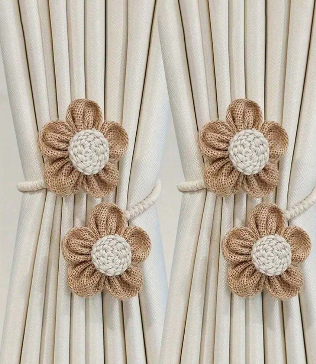 Plain Curtain Holdback,Boho Braided Design Curtain Strap Tie