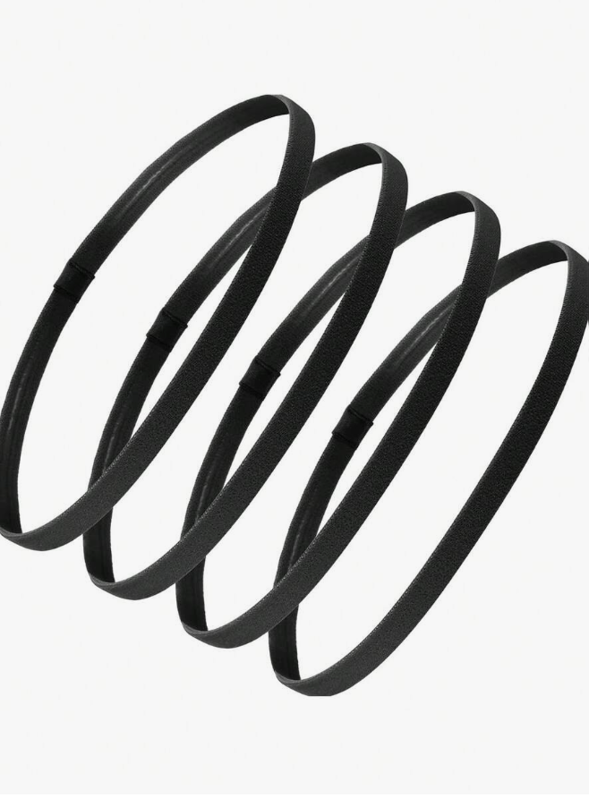 4pcs Unisex Elastic Anti-Slip Sports Headbands Sweatbands,Hairband Men