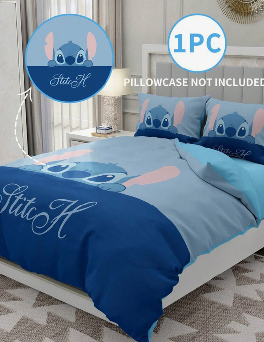 1pc Stitch Duvet Cover, Disney Bedding, Soft And Breathable Comforter Cover