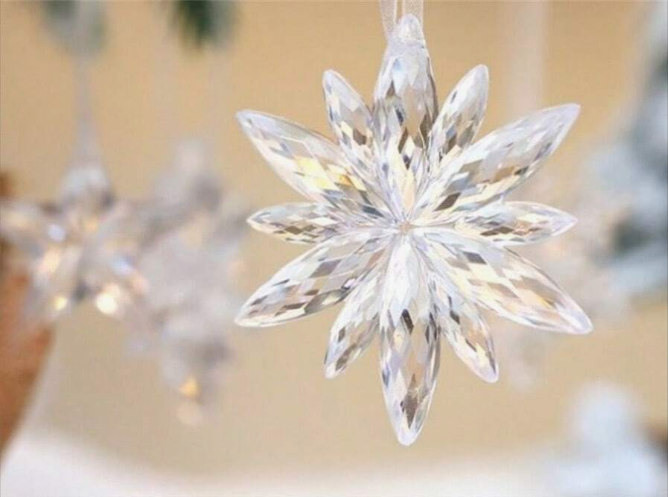 Transparent Icicle Snowflake Hanging Ornaments