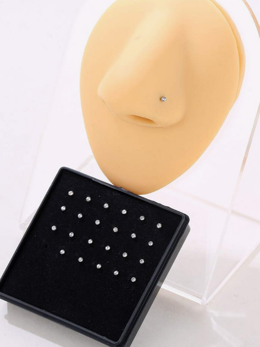 set Random Rhinestone Decor Nose Ring