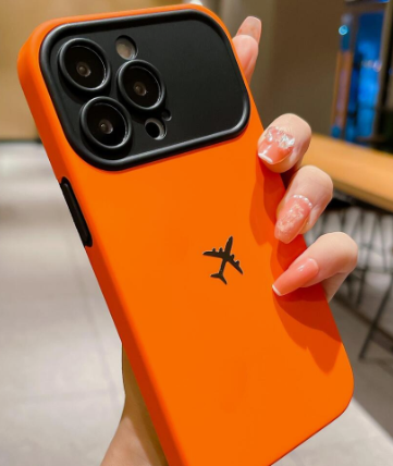 Vacation Travel 1pc Airplane Pattern TPU Anti-Fall Phone Case Compatible With IPhone