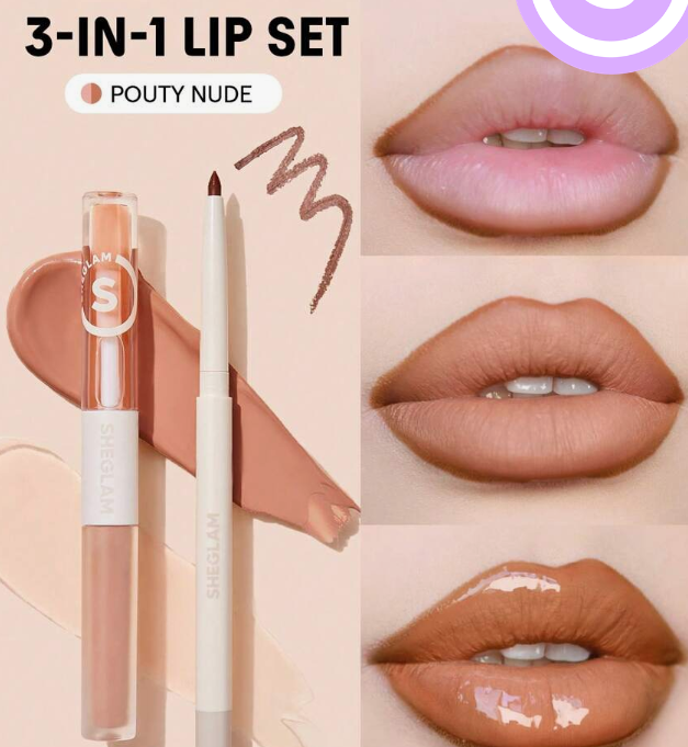 SHEGLAM 90s Soft Lipstick Set & Nude Lipstick