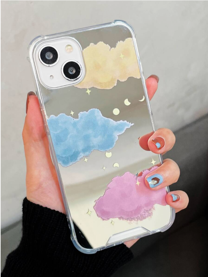 Cloud Pattern Mirror Phone Case